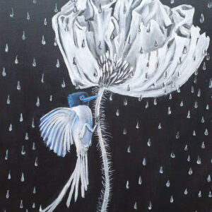 Black and white rain.