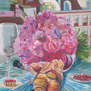 Morning. Breakfast in Paris.